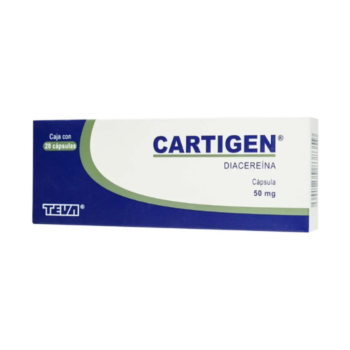 Cartigen Cápsula 50 Mg, 20 Cápsulas