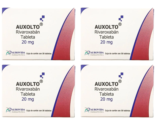 4-pack Auxolto Rivaroxaban 20mg, 112 capsulas