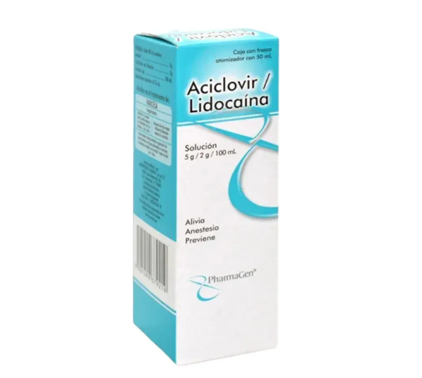 Aciclovir Jarabe 100ml, Lidocaína