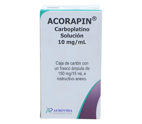 Acorapin Carboplatino 150mg Frasco Solución 15ml Chico Aurovida