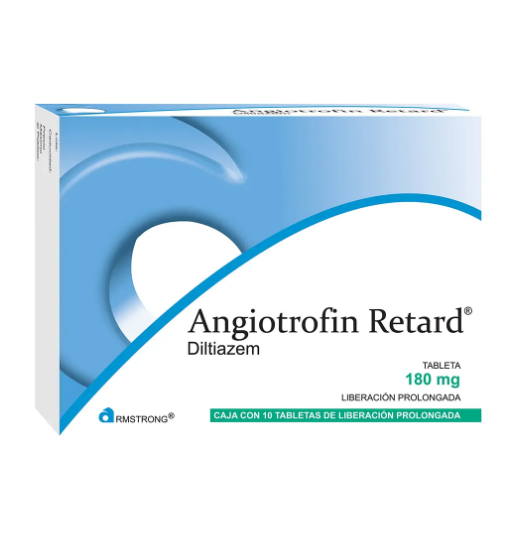 Angiotrofin Tableta De Liberación Prolongada 180 Mg, 10 Tabletas