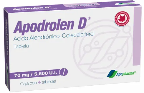 Apodrolen D 70 mg / 5,600 UI – 4 tabletas
