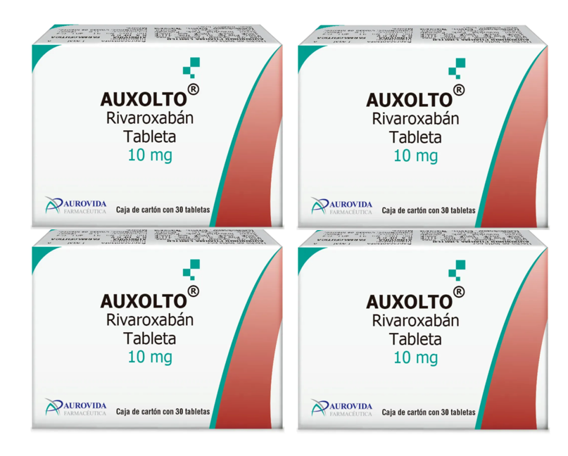 4-pack Auxolto Rivaroxaban Caja Con 30 Tabs. 10 Mg Aurovida
