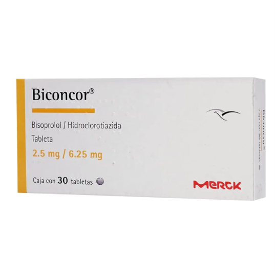 Biconcor Tableta 2,5 Mg/6,25 Mg, 30 Tabletas