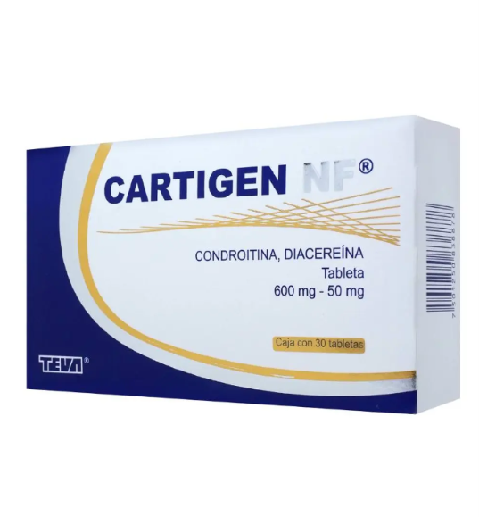 Cartigen Nf Tabletas 600 Mg/50 Mg, 30 Tabletas