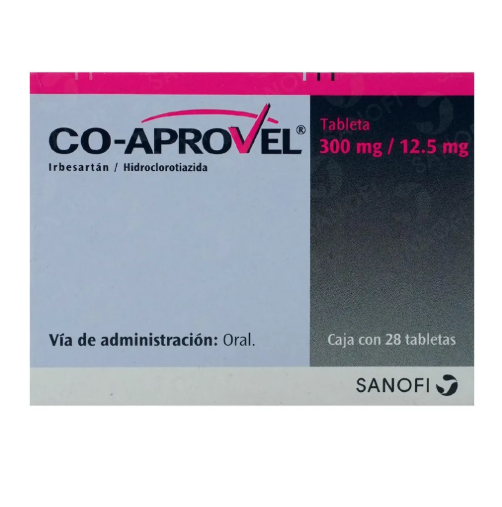 Co-aprovel Tableta 300 Mg/12,5 Mg, 28 Tabletas