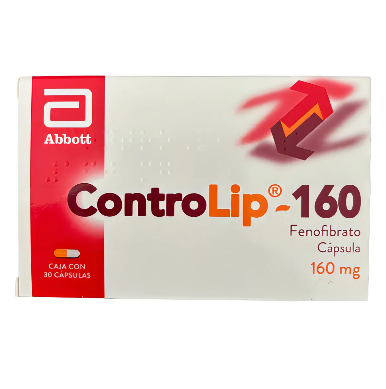 Controlip Cápsulas De Liberación Prolongada 160 Mg, 30 Cápsulas