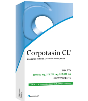 Corpotasin Cl Tableta 500,56 Mg/372,75 Mg/913,02 Mg, 50 Tabletas