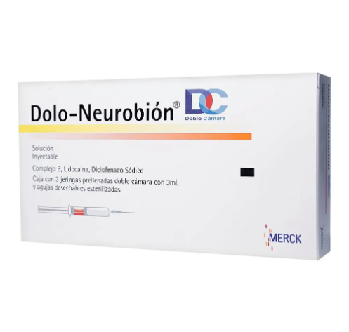 Dolo-neurobion Dc Solución Inyectable, 3 Jeringas Precargadas Doble Cámara 3ml
