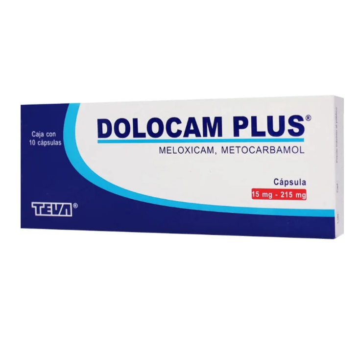 Dolocam Plus Cápsulas 15 Mg/215 Mg, 10 Cápsulas