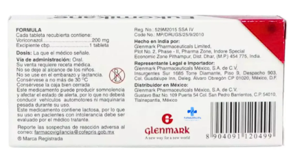 Eukomikane Voriconazol 200 mg – Caja con 14 tabletas