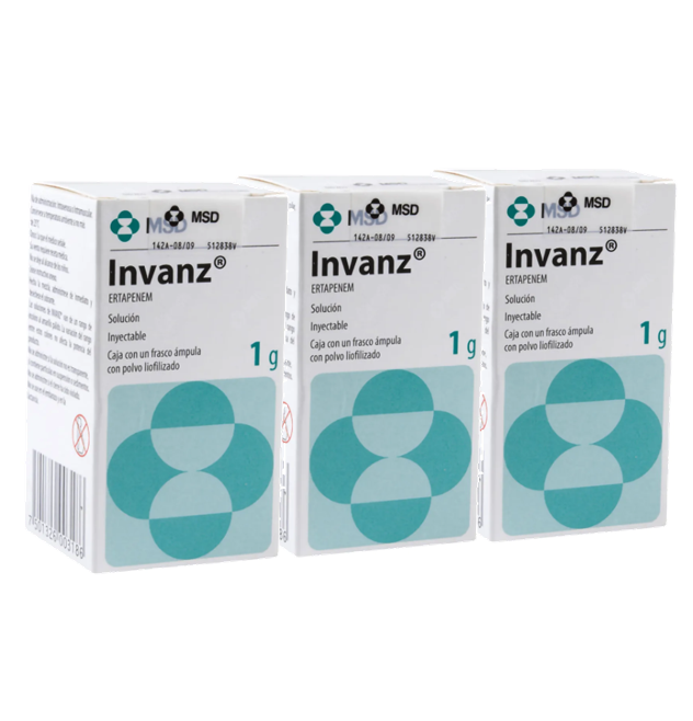 3-pack Invanz Solución Iny 1 G