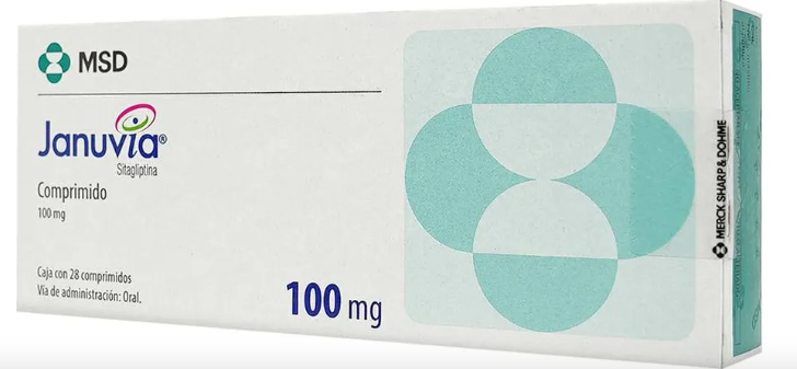 Januvia Sitagliptina 100 mg – Caja con 28 tabletas