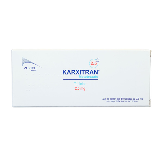 Karxitran Metotrexato 2.5 mg 50 tabletas - Zurich Pharma