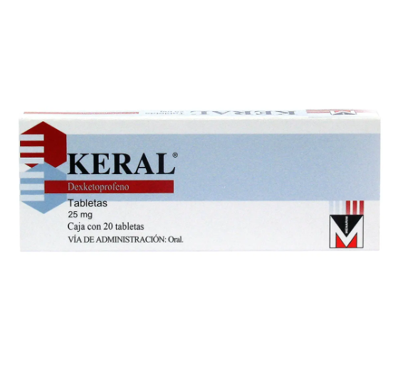 Keral Tableta 25 Mg, 20 Tabletas