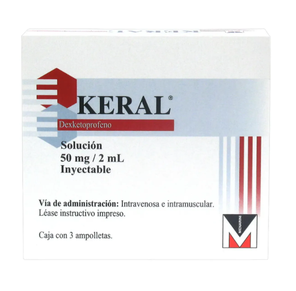 Keral Solución Inyectable 50mg /2ml, 3 Ampolletas 2ml