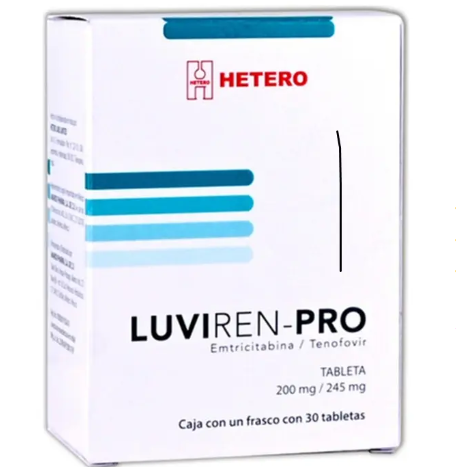 Luviren-Pro tableta 200/245 mg, 30 tabletas - Hetero Labs Limited