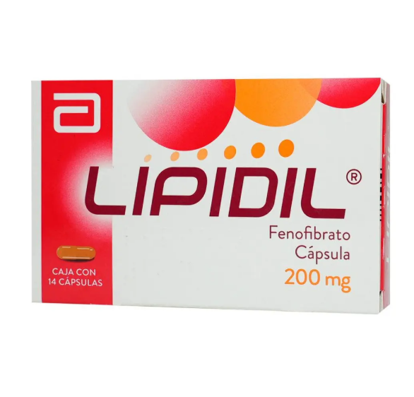 Lipidil 200 mg, 14 Cápsulas | Fenofibrato | FarmaVá