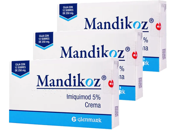 3-pack Mandikoz 5% Imiquimod Crema – Total 36 sobres