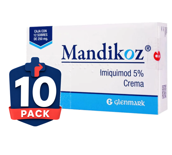 10-pack Mandikoz 5% Imiquimod Crema – Total 120 sobres