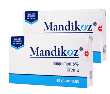 2-pack Imiquimod 5% Mandikoz Crema. Pack Con 24 Sobres en total