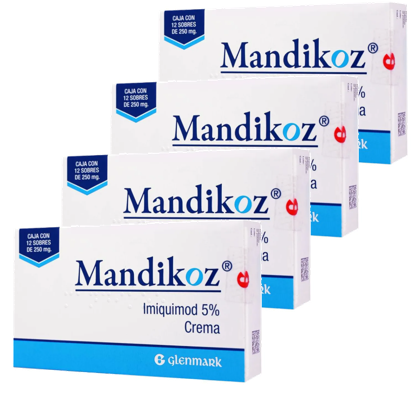 4-pack Mandikoz 5% Imiquimod Crema – Total 48 sobres