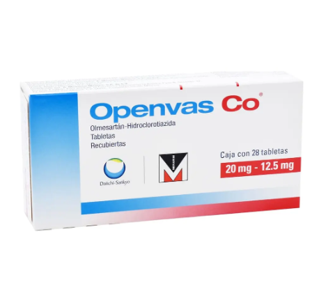 Openvas Co Tabletas 20 Mg/12,5 Mg, 28 Tableta
