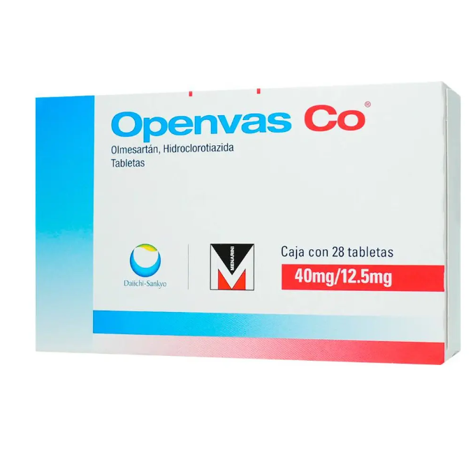 Openvas Co Tabletas 40 Mg/12,5 Mg, 28 Tabletas