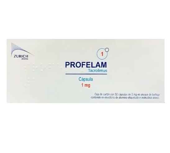 Profelam cápsula 1 mg, 50 cápsulas - Laboratorio Zurich Bio, S.A.P.I. de C.V.