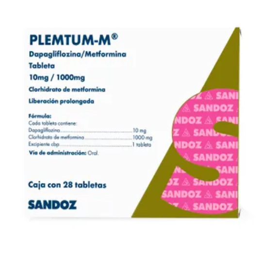 Plemtum-M 10 mg /1000 mg 28 Tabs