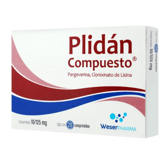 Plidan Compuesto Comprimido 10/125 Mg, 20 Comprimidos