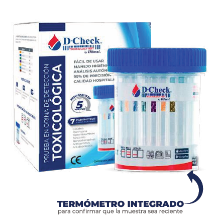 D-Check Prueba Antidoping, Detección 7drogas, Facil De Usar
