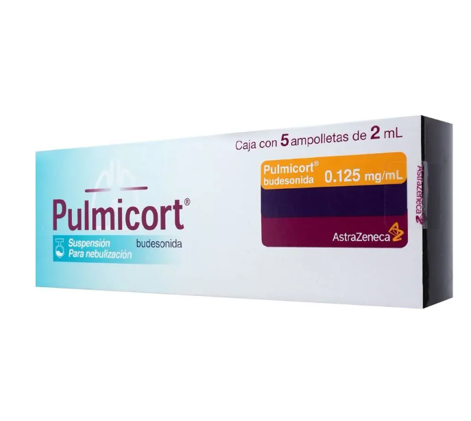 Pulmicort Supensión Para Nebulizar 0,25 Mg/2 Ml (0.125mg/ml), 5 Ampolletas 2 Ml