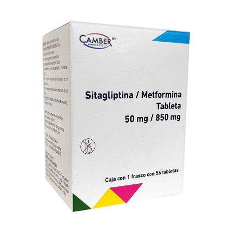 Sitagliptina Metformina 50mg / 850mg Frasco Con 56 Tabletas Camber