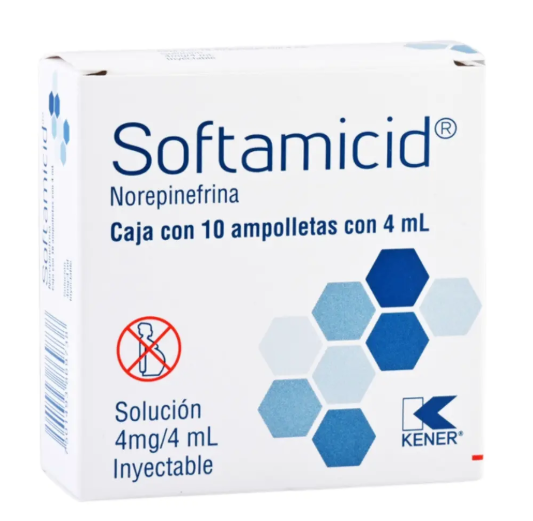 Softamicid solución inyectable 10 Ampolletas 4mL
