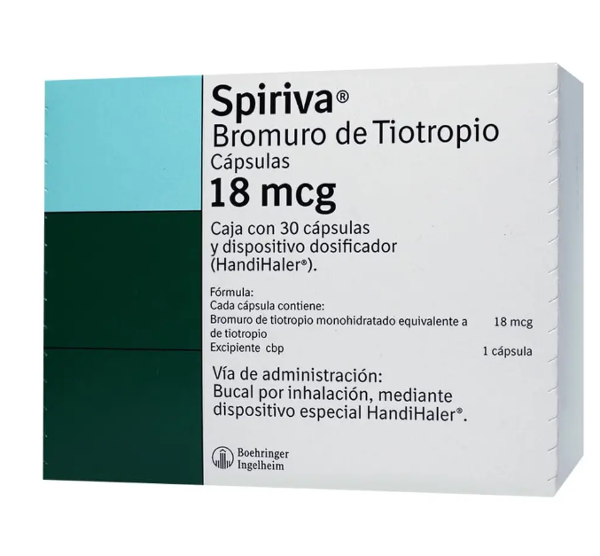Spiriva Cápsula 18 Mcg, 30 Cápsulas + Inhalador