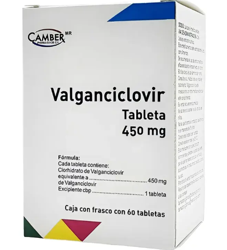 Valganciclovir Camber Antiviral 450 Mg 60 Tabletas