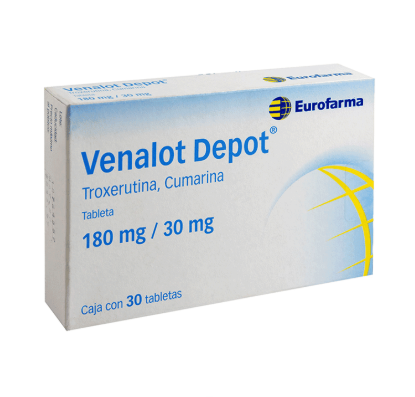 Venalot Depot Tableta De Liberación Prolongada 180 Mg/30 Mg, 30 Tabletas