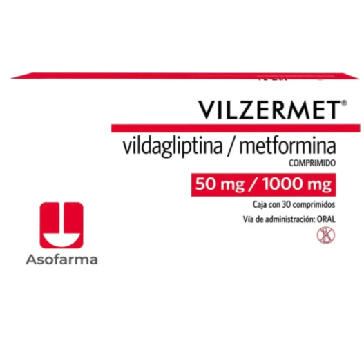 Vilzermet 50/1000mg 30 Comprimidos | Control De Glucosa