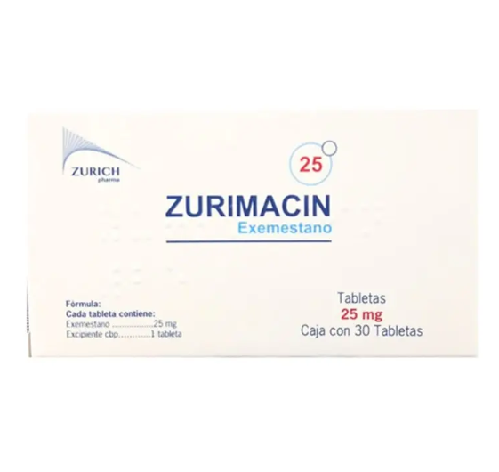 Zurimacin tabletas 25 mg, 30 tabletas - Zurich Pharma, S.A. de C.V.