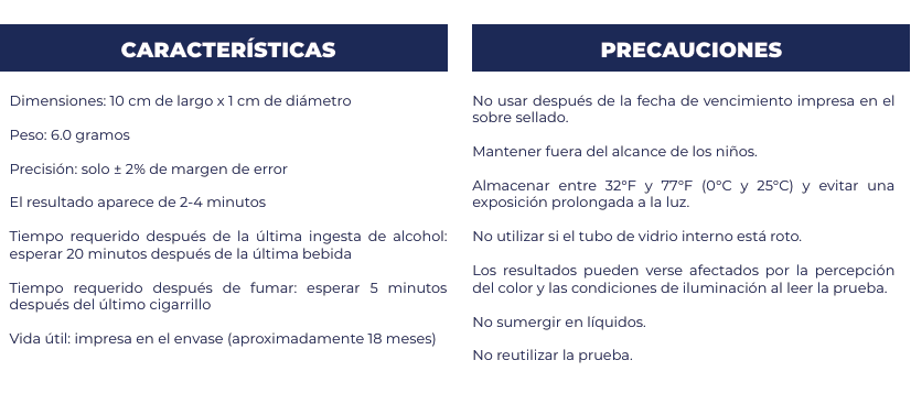 2-pack D-check, 2 Pruebas Rapidas de Alcoholimetro Desechables
