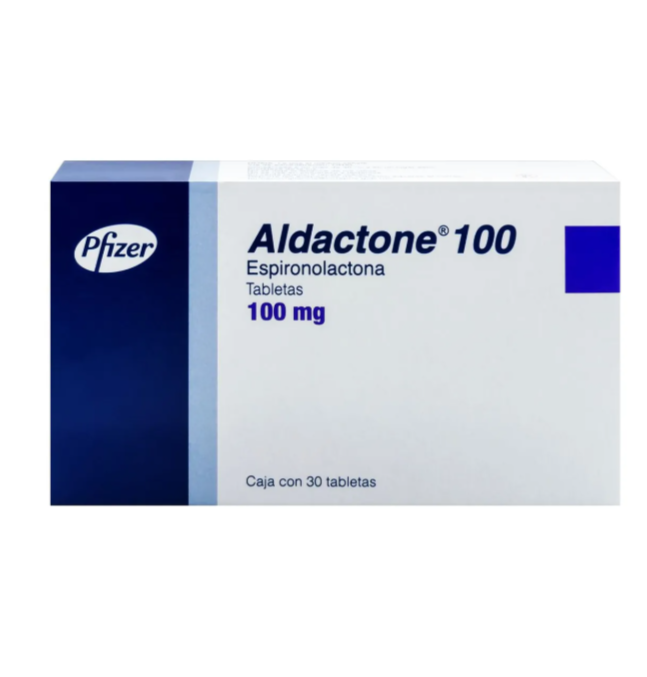 Aldactone-100 Tabletas 100 Mg, 30 Tabletas