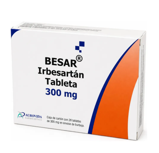 Besar Irbesartán 300mg 28 Tabletas Aurovida