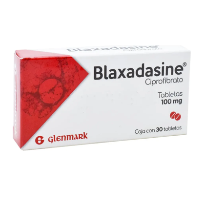 Blaxadasine Ciprofibrato 100 mg – Caja con 30 tabletas