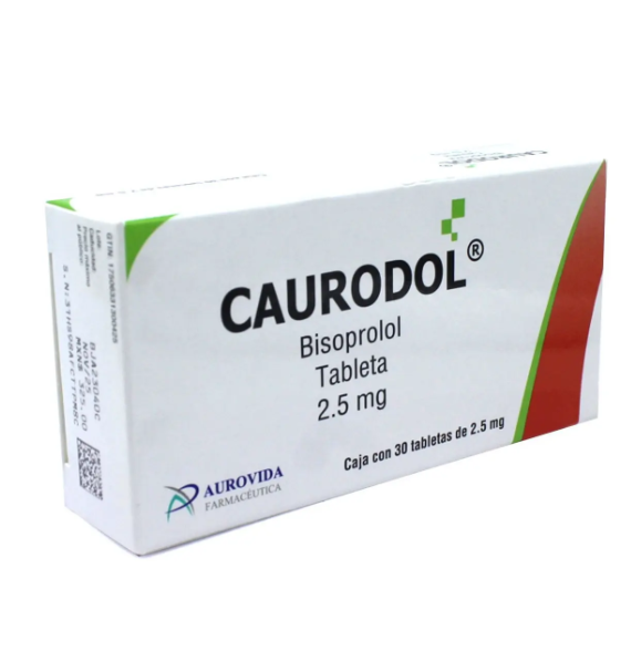 Caurodol Bisoprolol 2.5 Mg Con 30 Tabletas- Aurovida