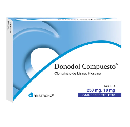 Donodol Compuesto Tableta 250 Mg/10 Mg, 10 Tabletas
