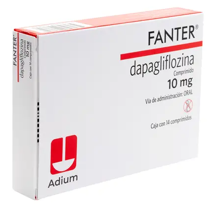 Fanter Dapagliflozina 10 mg – Caja con 14 tabletas