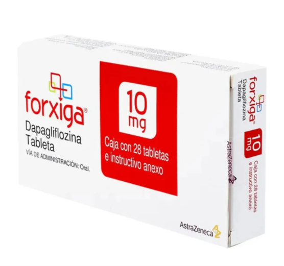 Forxiga 10 mg Dapagliflozina, 28 Tabletas