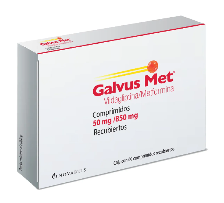 Galvus Met Comprimido 50 Mg/850 Mg, 60 Comprimidos