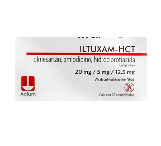 Iltuxam-HCT 20mg/5mg/12.5mg, 28 Comprimidos Caja